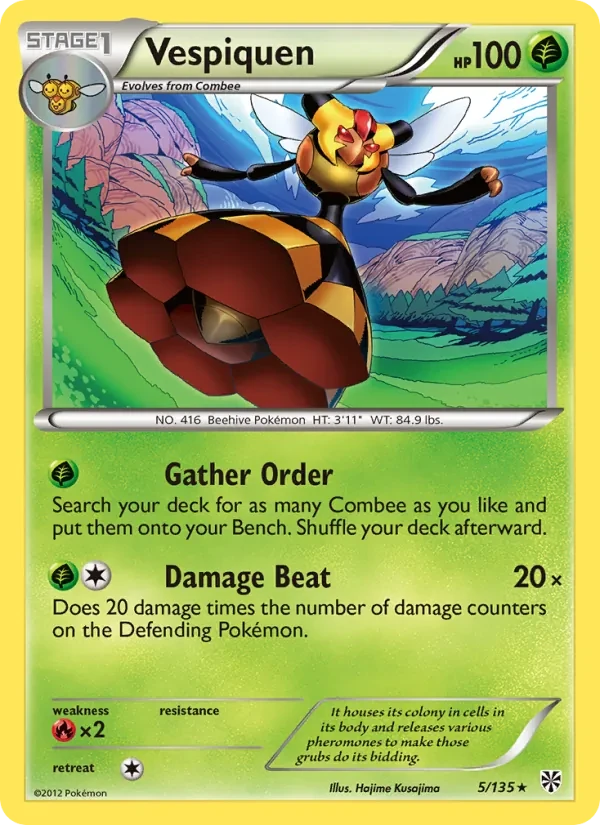 Vespiquen 5/135 Plasma Storm Pokémon card
