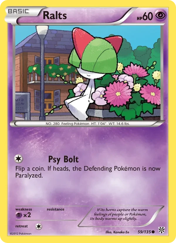Ralts 59/135 Plasma Storm Pokémon card