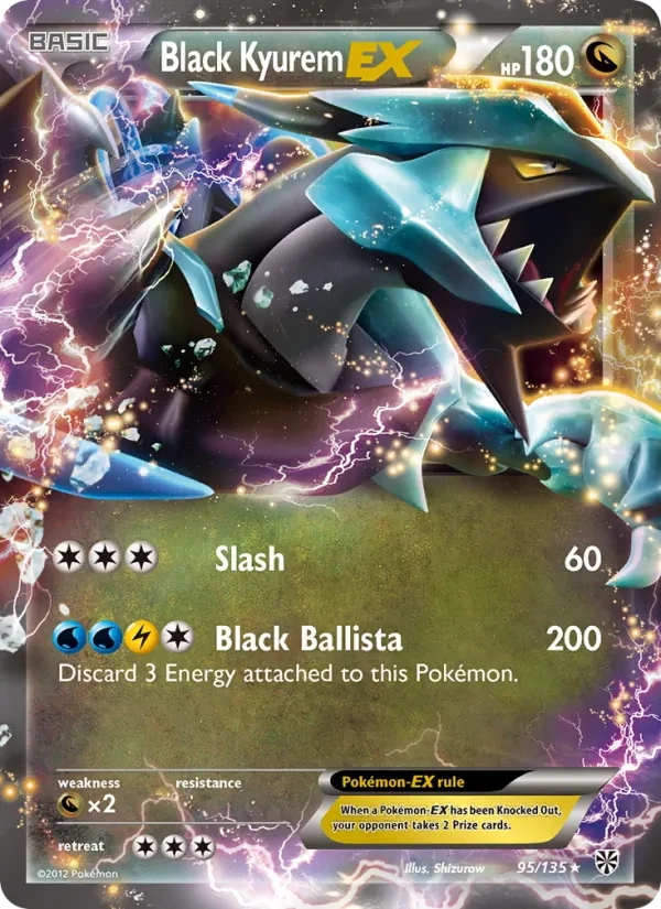 Black Kyurem-EX 95/135 Plasma Storm Pokémon card