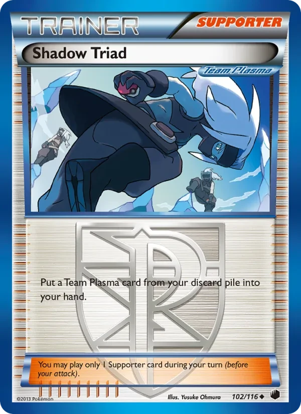 Shadow Triad 102/116 Plasma Freeze Pokémon card