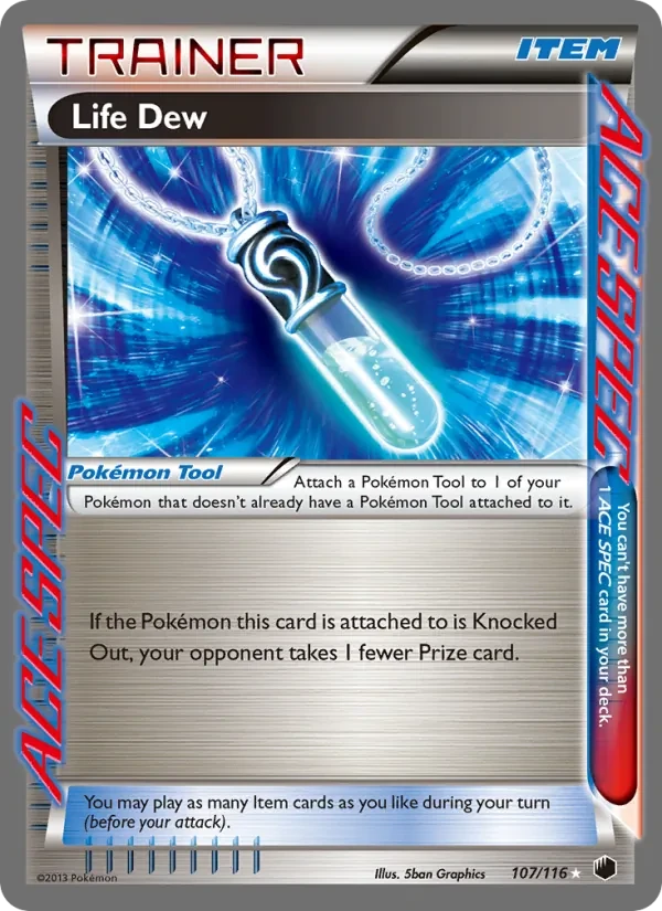 Life Dew 107/116 Plasma Freeze Pokémon card