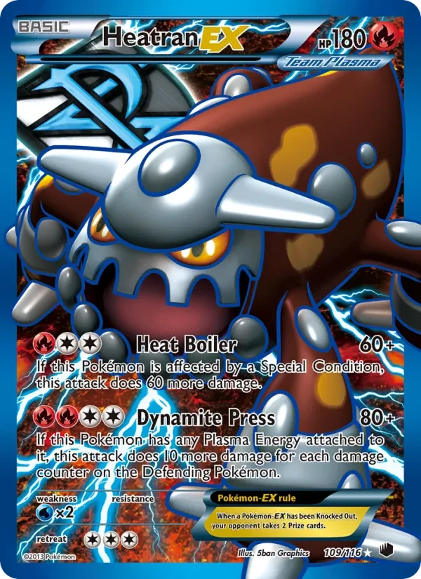 Heatran-EX 109/116 Plasma Freeze Pokémon card