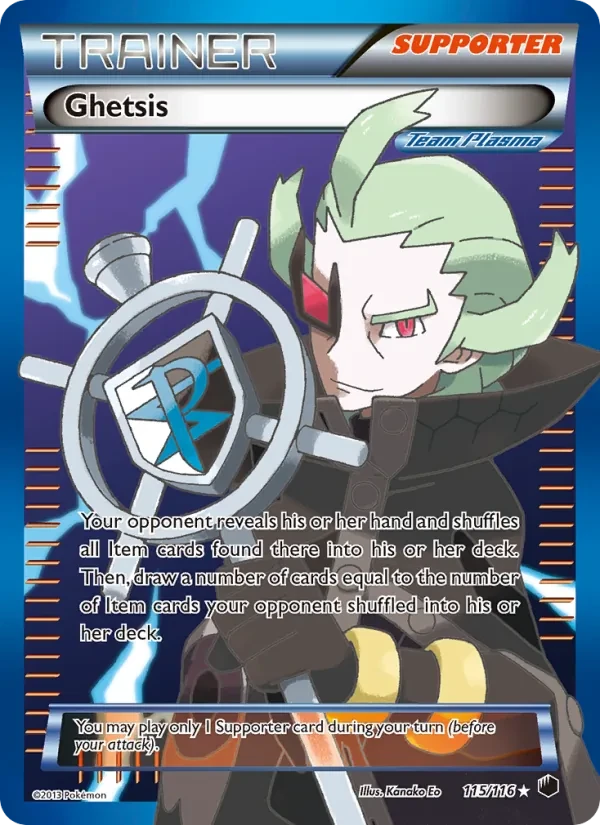 Ghetsis 115/116 Plasma Freeze Pokémon card