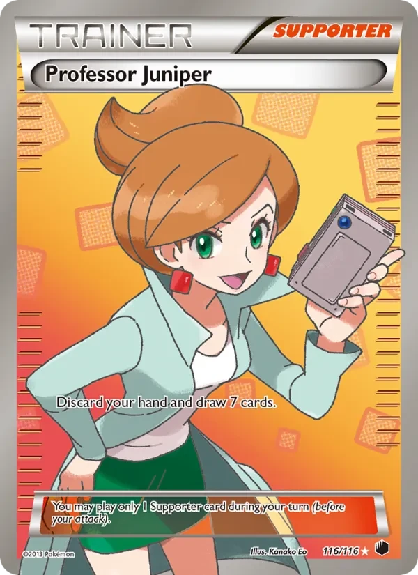 Professor Juniper 116/116 Plasma Freeze Pokémon card