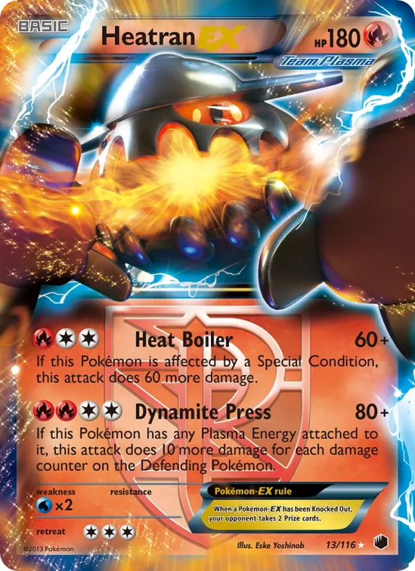 Heatran-EX 13/116 Plasma Freeze Pokémon card