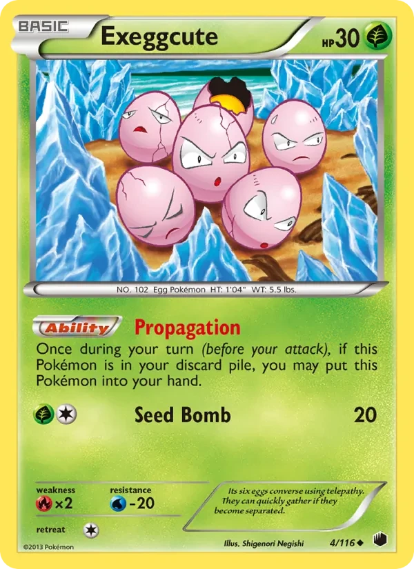 Exeggcute 4/116 Plasma Freeze Pokémon card