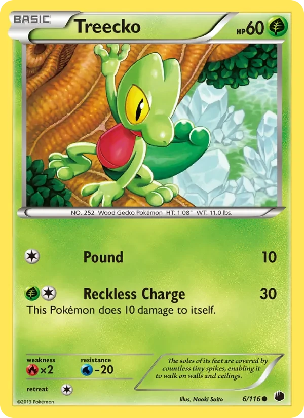 Treecko 6/116 Plasma Freeze Pokémon card