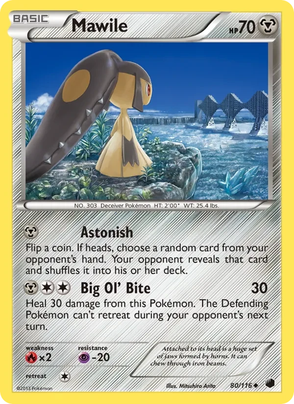 Mawile 80/116 Plasma Freeze Pokémon card