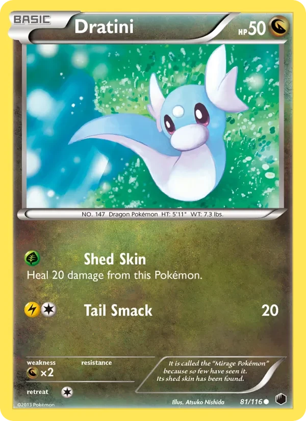 Dratini 81/116 Plasma Freeze Pokémon Karte