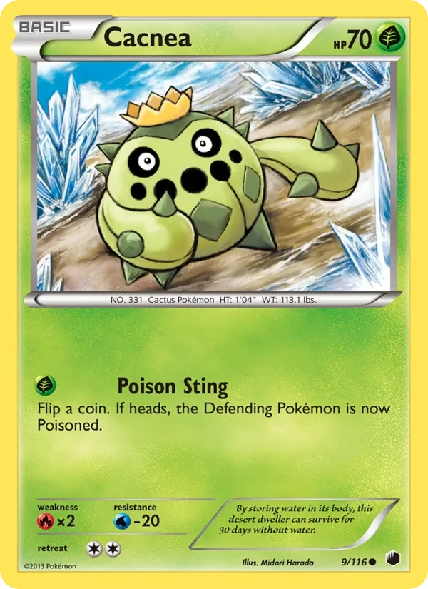 Cacnea 9/116 Plasma Freeze Pokémon card