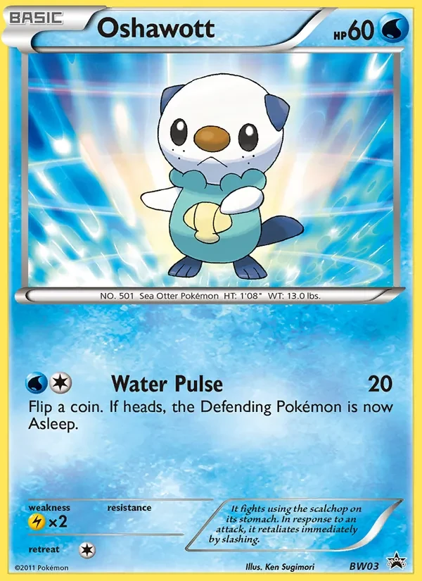 Oshawott BW03 BW Black Star Promos Pokémon card