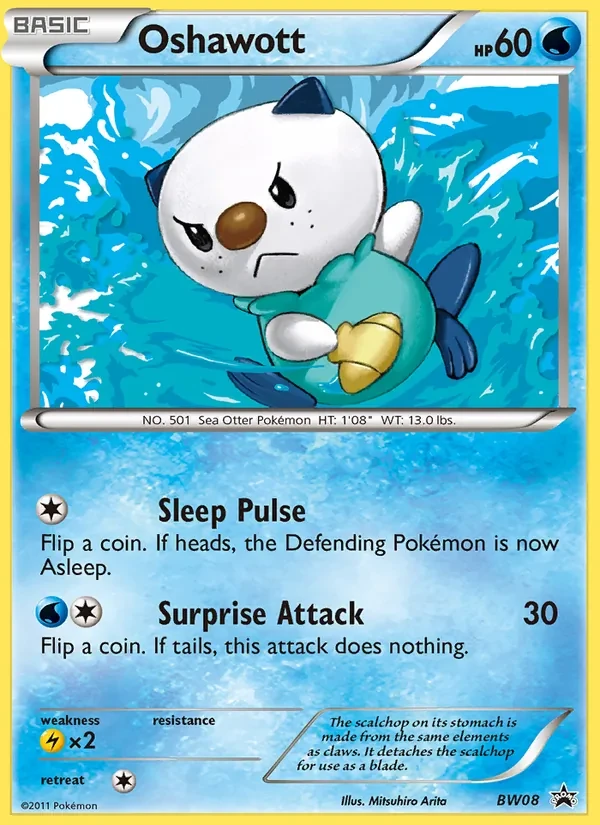 Oshawott BW08 BW Black Star Promos Pokémon card