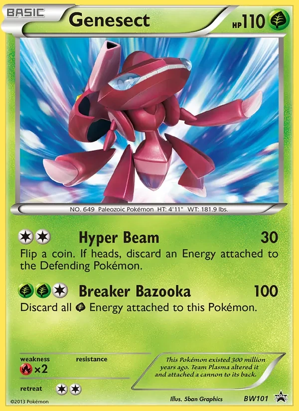Genesect BW101 BW Black Star Promos Pokémon card