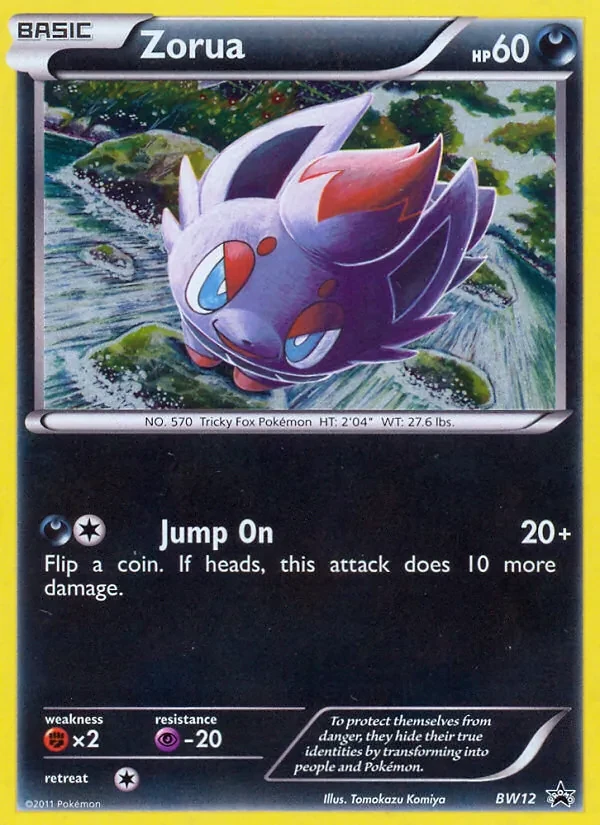 Zorua BW12 BW Black Star Promos Pokémon Karte
