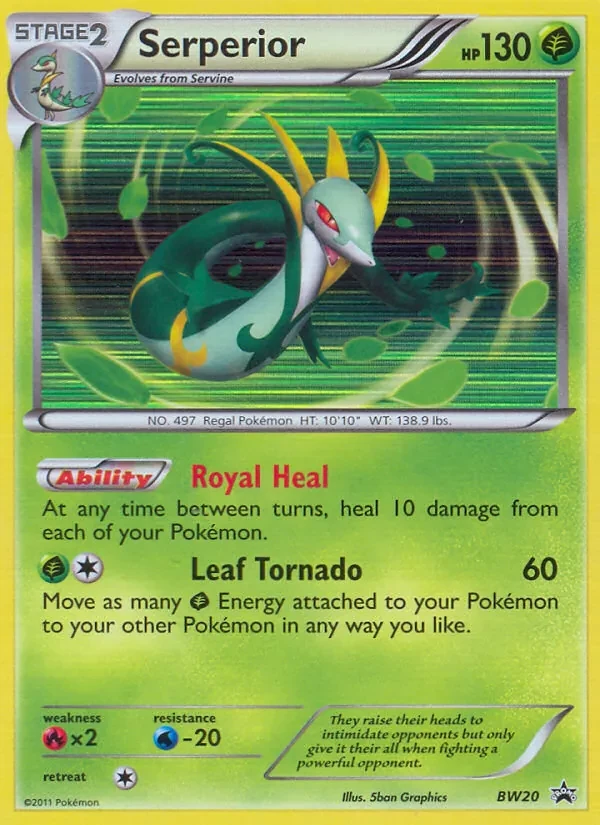 Serperior BW20 BW Black Star Promos Pokémon card