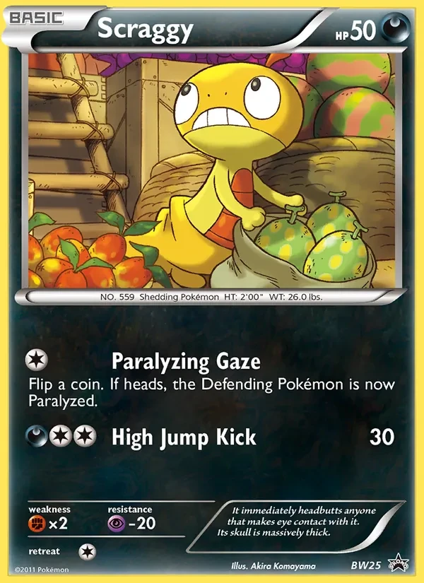 Scraggy BW25 BW Black Star Promos Pokémon card