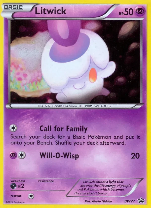 Litwick BW27 BW Black Star Promos Pokémon card