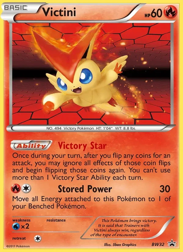 Victini BW32 BW Black Star Promos Pokémon card