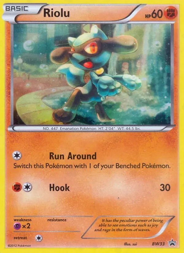 Riolu BW33 BW Black Star Promos Pokémon card