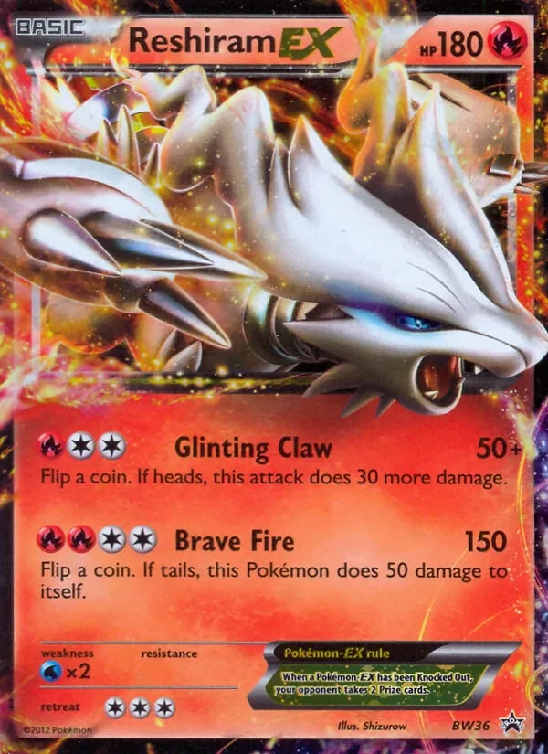 Reshiram-EX BW36 BW Black Star Promos Pokémon card