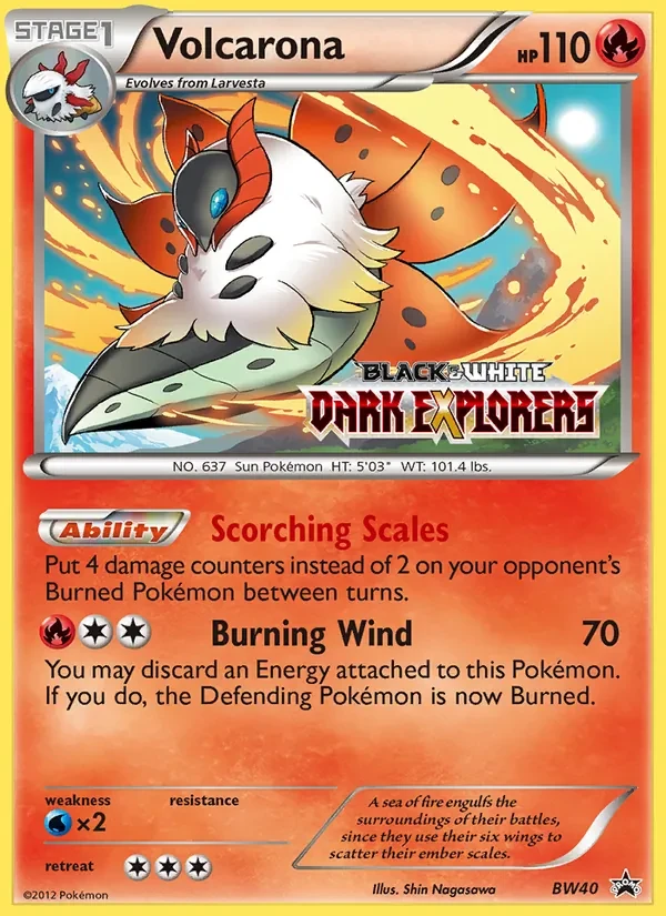 Volcarona BW40 BW Black Star Promos Pokémon Karte
