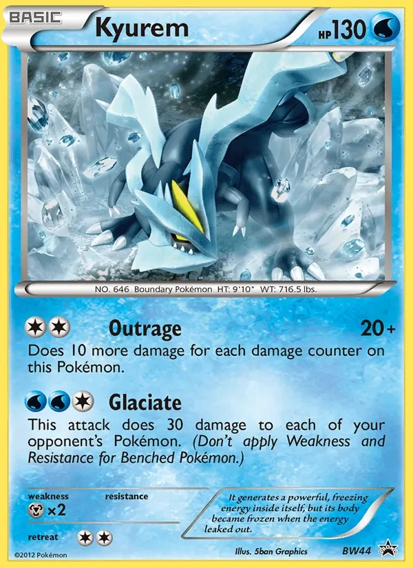 Kyurem BW44 BW Black Star Promos Pokémon card