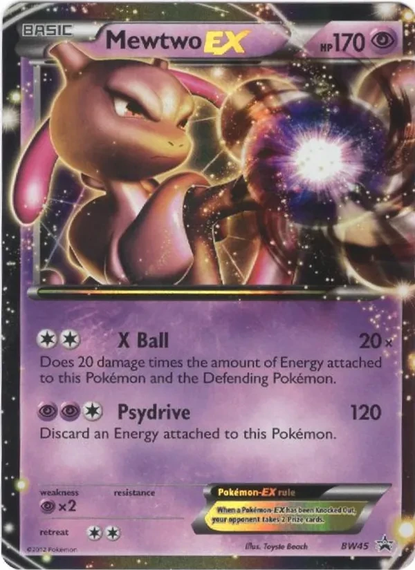 Mewtwo-EX BW45 BW Black Star Promos Pokémon card