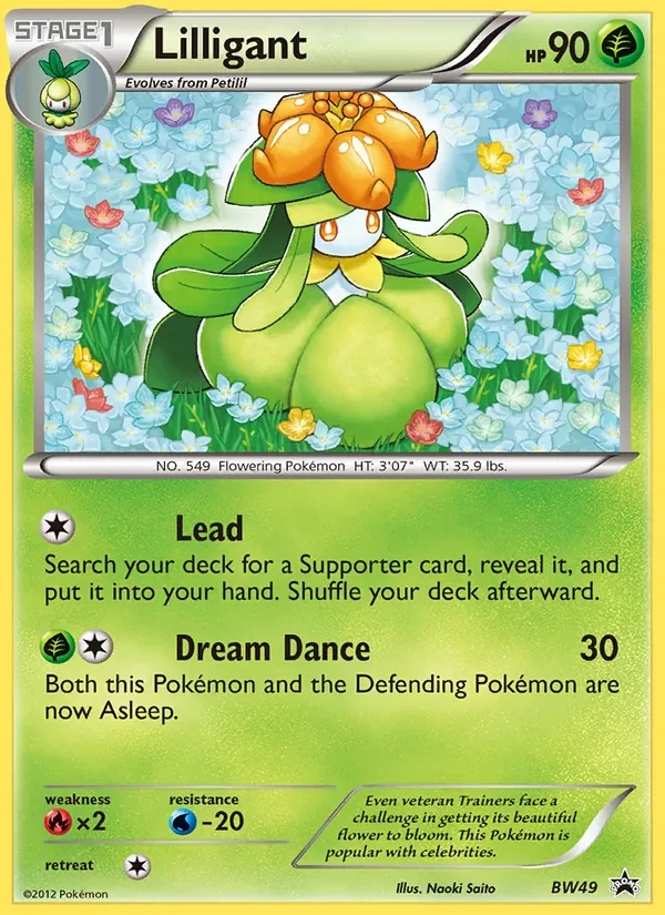 Lilligant BW49 BW Black Star Promos Pokémon card