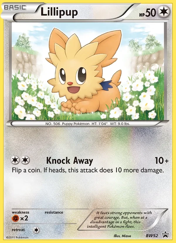 Lillipup BW52 BW Black Star Promos Pokémon card