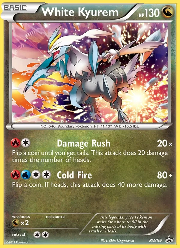White Kyurem BW59 BW Black Star Promos Pokémon card