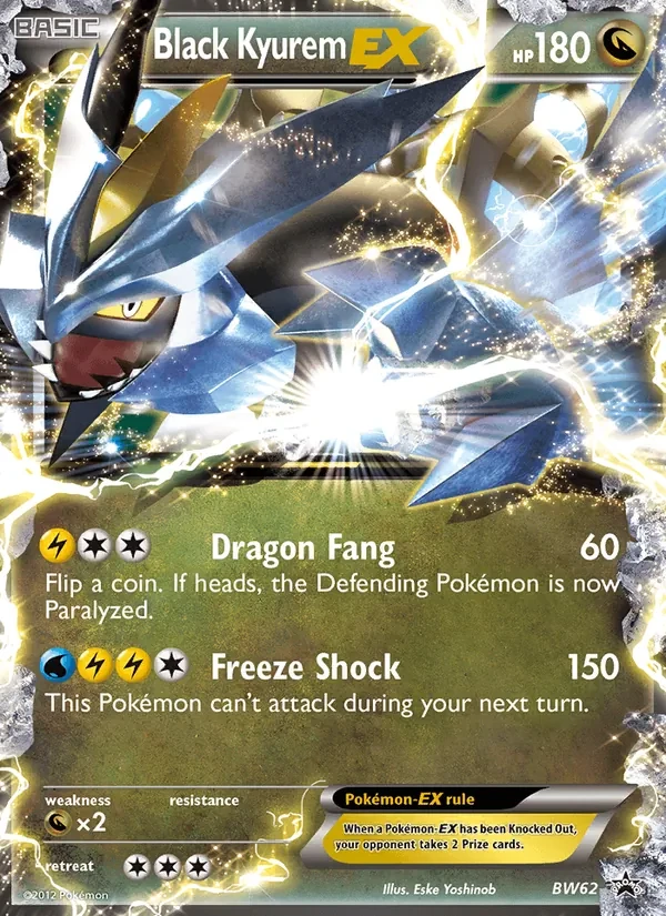 Black Kyurem-EX BW62 BW Black Star Promos Pokémon Karte