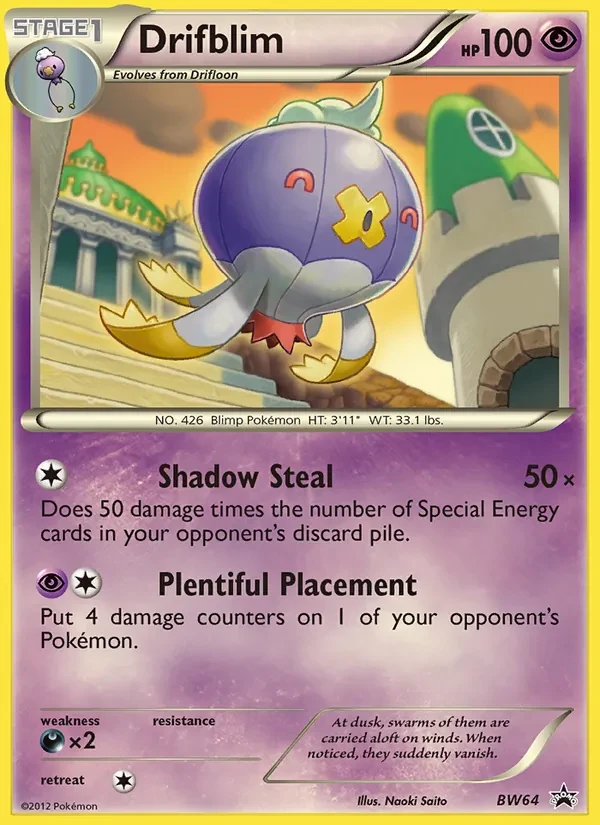 Drifblim BW64 BW Black Star Promos Pokémon Karte
