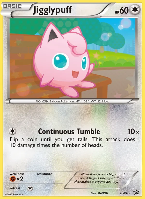 Jigglypuff BW65 BW Black Star Promos Pokémon card