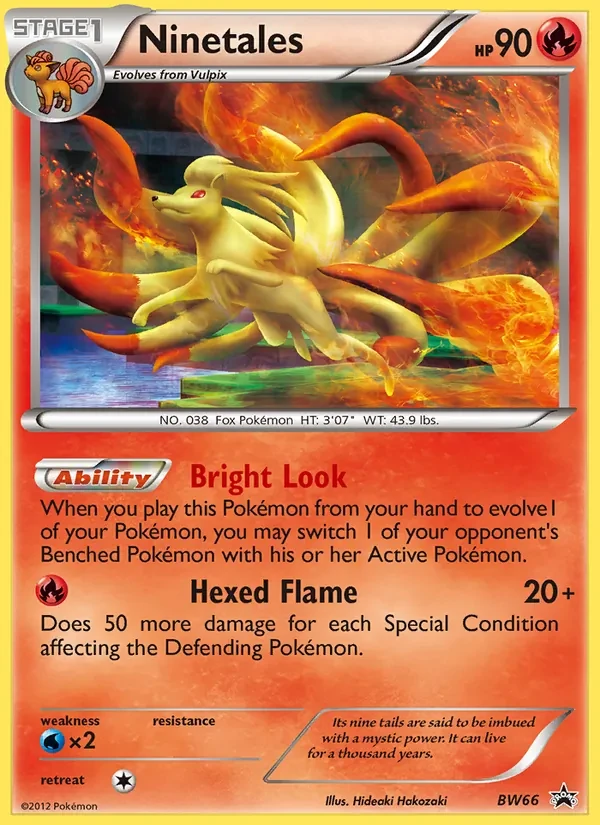 Ninetales BW66 BW Black Star Promos Pokémon card