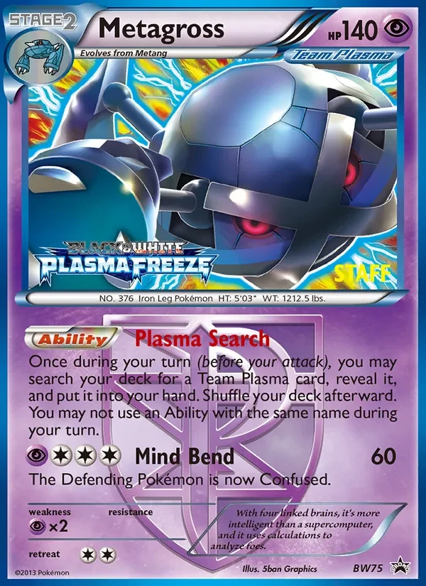 Metagross BW75 BW Black Star Promos Pokémon card