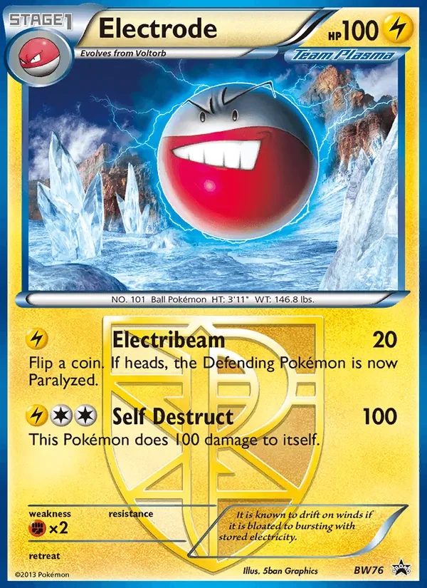 Electrode BW76 BW Black Star Promos Pokémon card