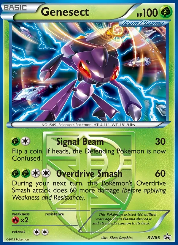 Genesect BW86 BW Black Star Promos Pokémon card