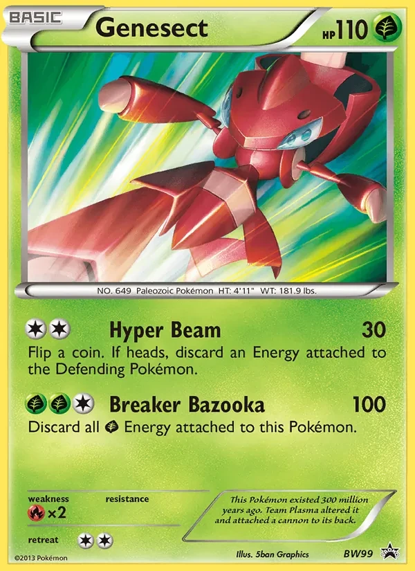 Genesect BW99 BW Black Star Promos Pokémon card