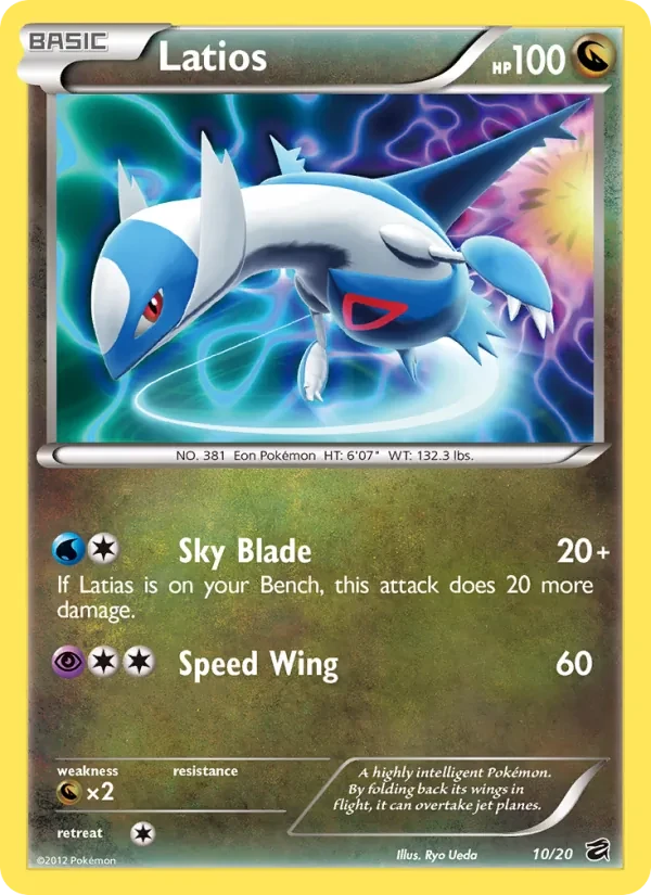 Latios 10/20 Dragon Vault Pokémon card