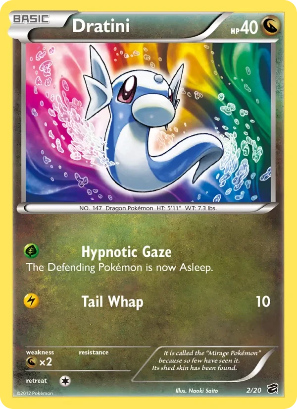 Carta Pokémon Dratini 2/20 Dragon Vault