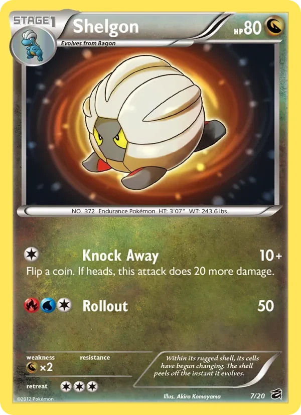 Shelgon 7/20 Dragon Vault Pokémon card