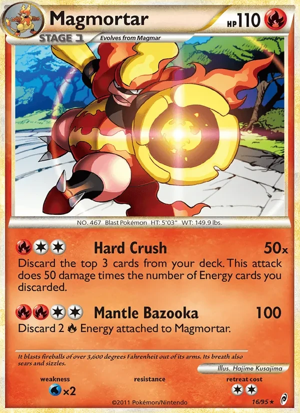 Magmortar 16/95 Call of Legends Pokémon card