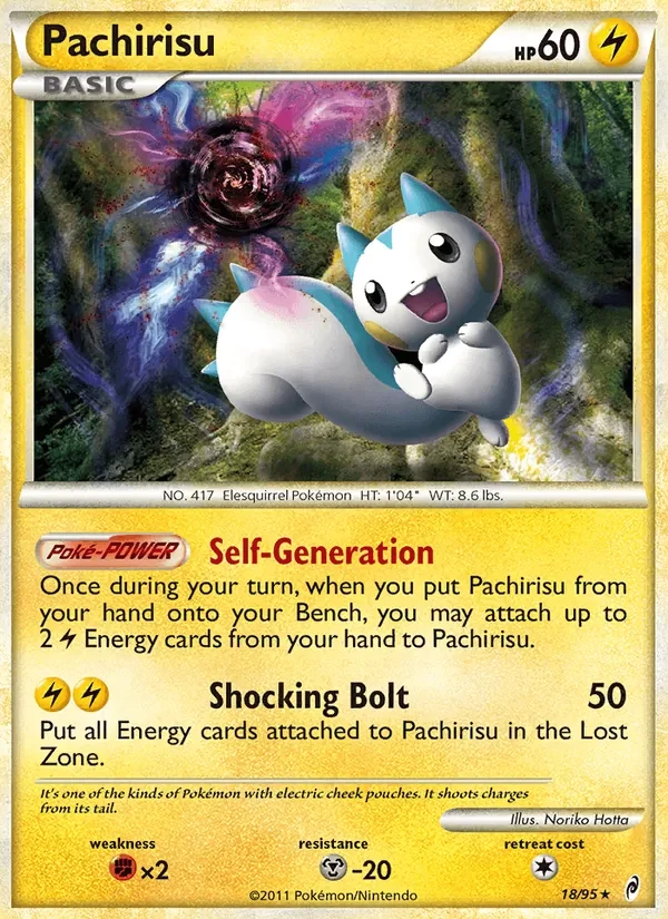Pachirisu 18/95 Call of Legends Pokémon card