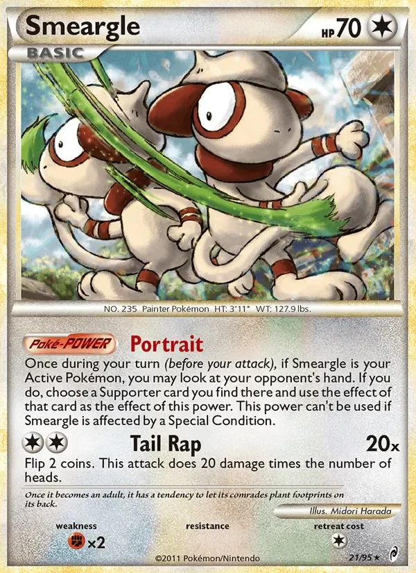 Smeargle 21/95 Call of Legends Pokémon Karte