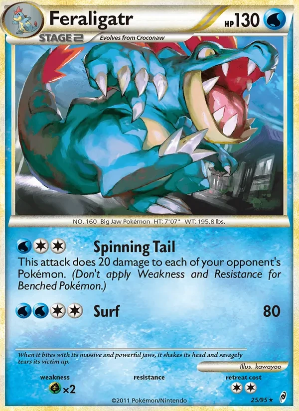Carta Pokémon Feraligatr 25/95 Call of Legends