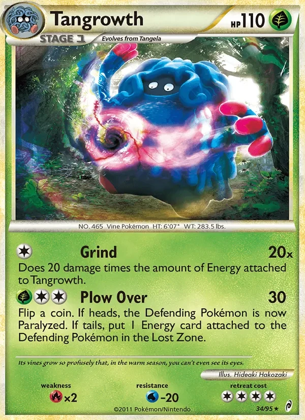 Tangrowth 34/95 Call of Legends Pokémon card