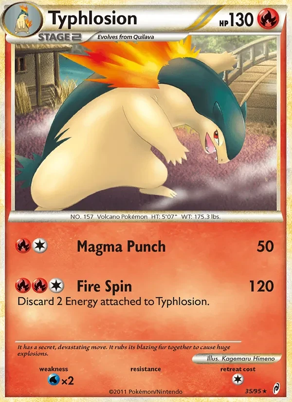 Typhlosion 35/95 Call of Legends Pokémon card