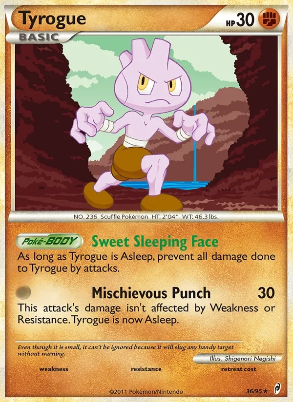 Tyrogue 36/95 Call of Legends Pokémon Karte
