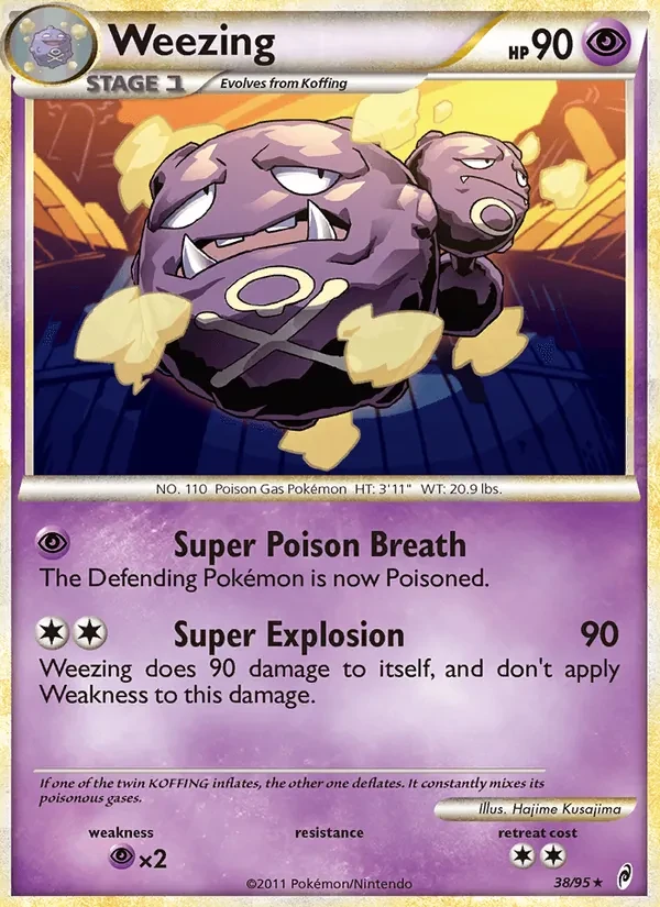 Weezing 38/95 Call of Legends Pokémon Karte