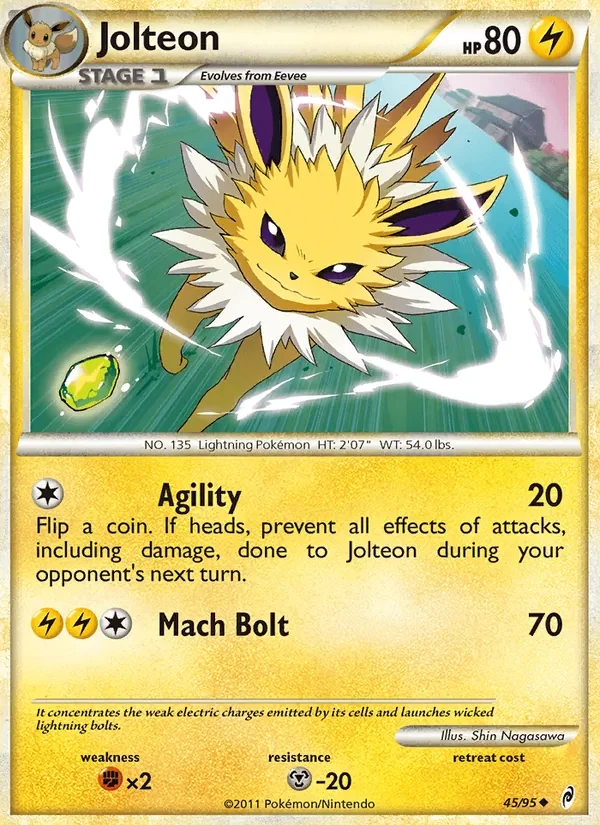 Jolteon 45/95 Call of Legends Pokémon Karte